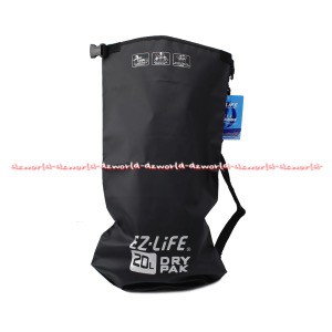 Ez Life Dry Pak 20 Liter Warna Hitam Tas Kedap Air Menjaga barang Anda tetap kering