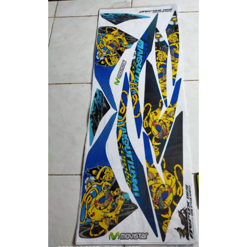 striping lis sticker variasi motor Aerox