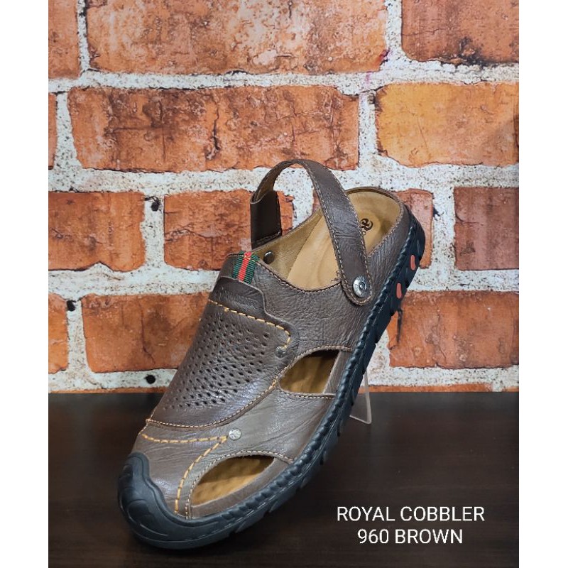 sandal pria , sandal cowok , sandal slide kulit asli ROYAL COBBLER