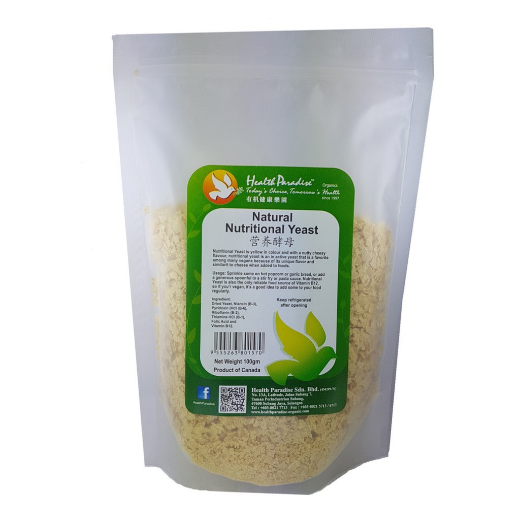 Health Paradise Natural Nutritional Yeast 100g (Vegan Gluten Free)