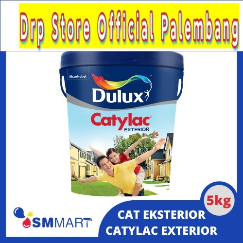 DULUX CATYLAC EXTERIOR 5 KG warna PUTIH