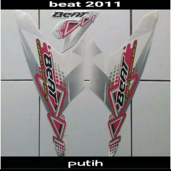 STRIPING HONDA BEAT KARBU PUTIH