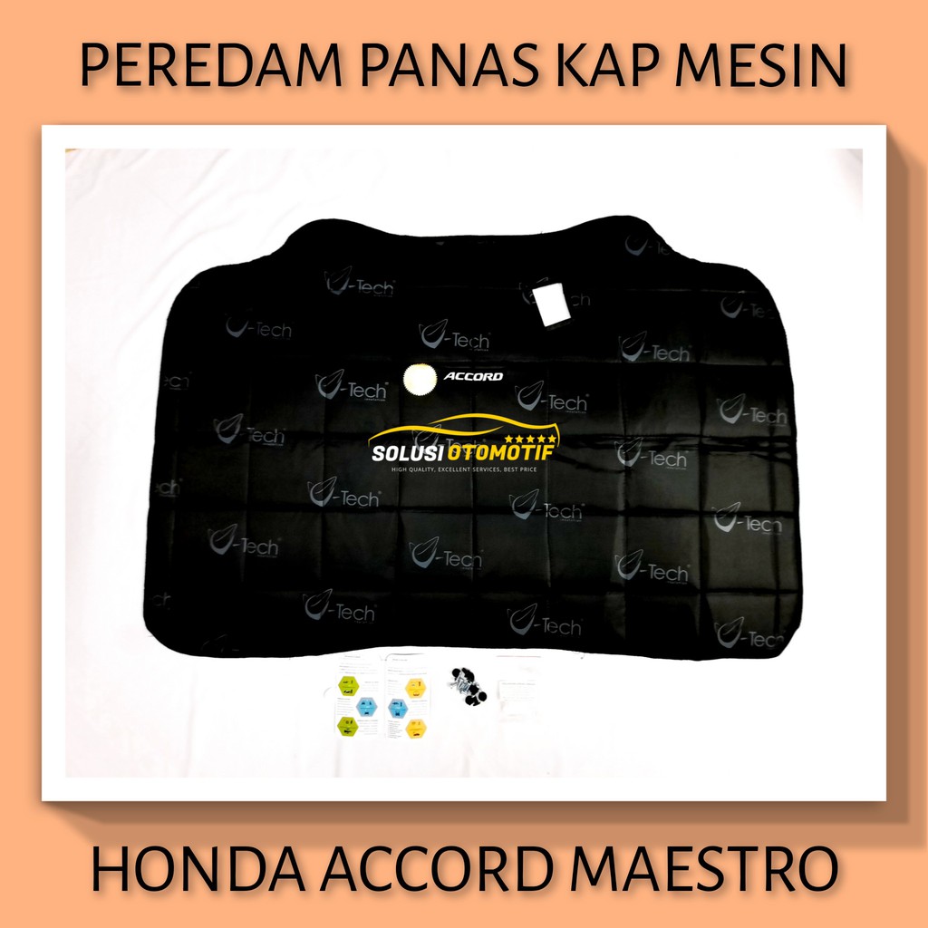 HONDA ACCORD MAESTRO 1989-1993 Aksesoris Variasi Peredam Panas Suara Kap Mesin Mobil VTECH Ori