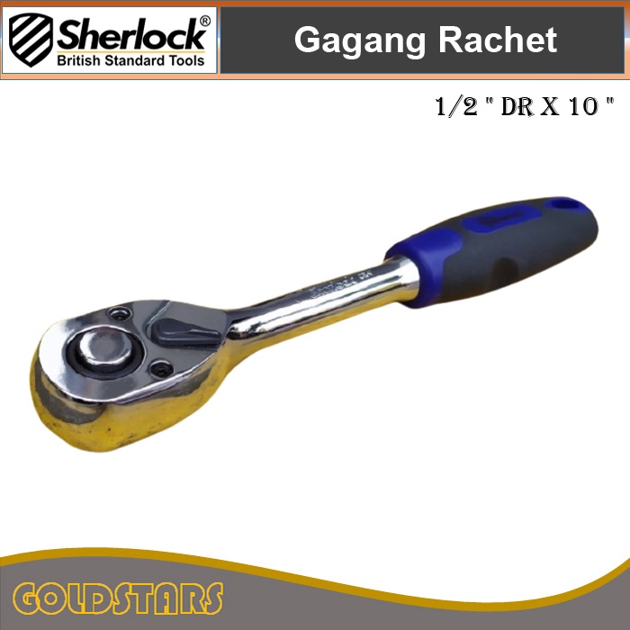 Gagang Rachet Sherlock Handle Kunci Sok 1/2 &quot; DR x 10 &quot;