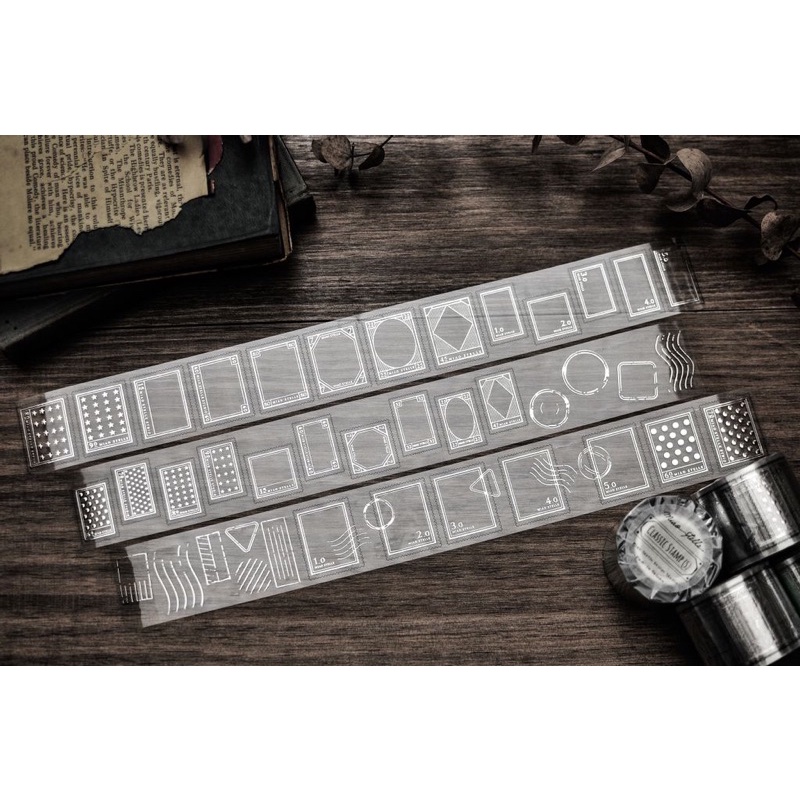 

[Sample] Miao Stelle Gold & Silver Classic Stamp PET Tape