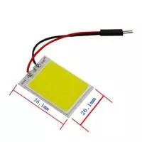 Led Lampu Mobil Cob 24 Titik Plasma Kabin Plafon Putih 36X26Mm Feston