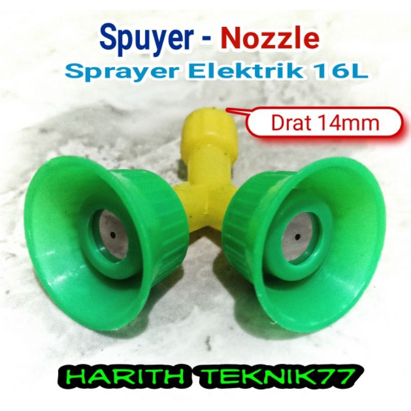 Nozzle spuyer sprayer elektrik n manual modal Y cabang 2