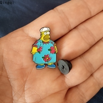 Bros Pin Enamel Desain Kartun Simpsons Untuk Anak