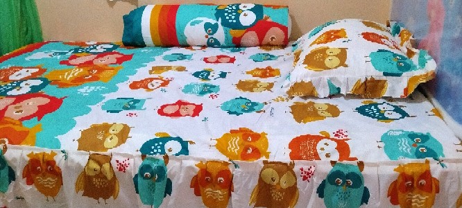 Sprei Lady Rose Sorong 120 X 200 Happy Owl 2 In 1