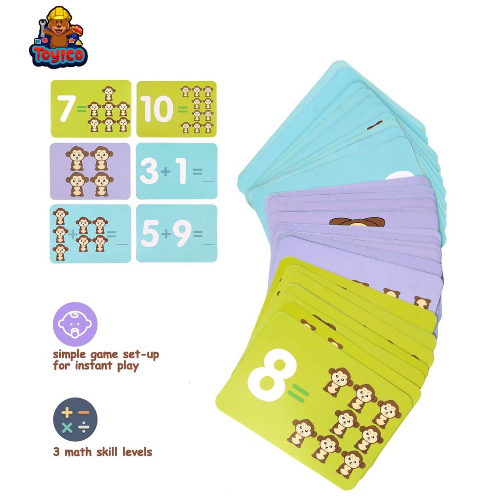 [Toyico] Mainan Edukasi Anak Timbangan Pintar Monkey balance Monyet Belajar Berhitung Matematika-6