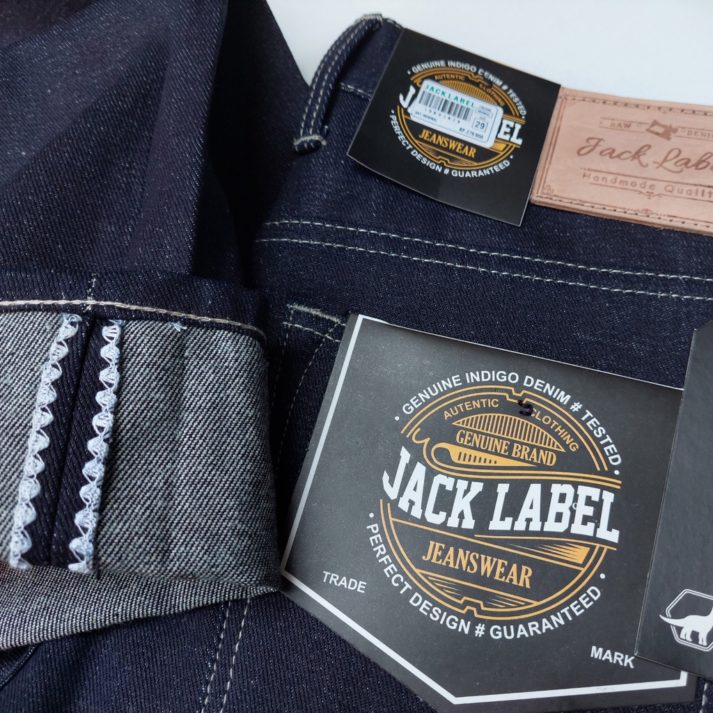 DENIM SELVEDGE | CELANA SELVEDGE 14OZ JACK LABEL JEANS PANJANG PRIA KEREN RETRO TERBARU