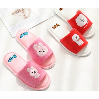  Sandal  Selop  Desain Kartun Bts  Kpop Juvenile Bahan Plush 