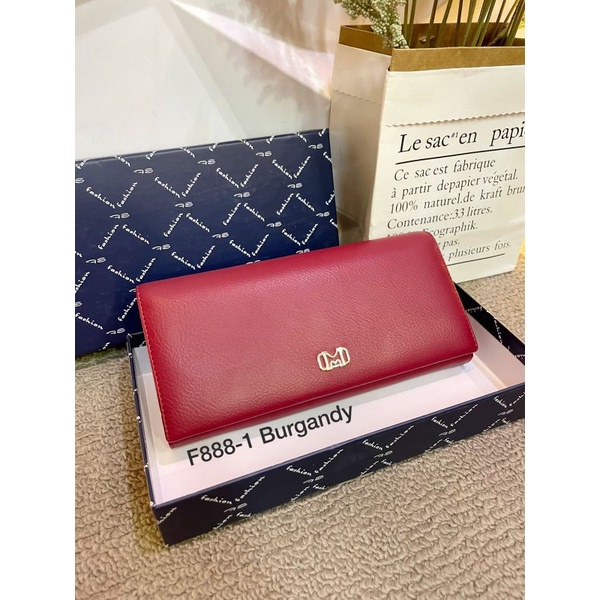 Dompet Lipat Panjang Wanita Kode F888-1 Size 19x9 Free Box