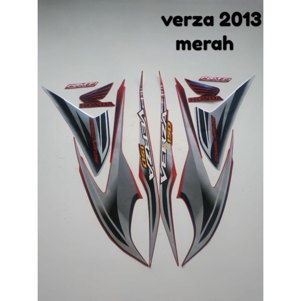 STRIPING MOTOR VERZA TAHUN 2013 WARNA MERAH