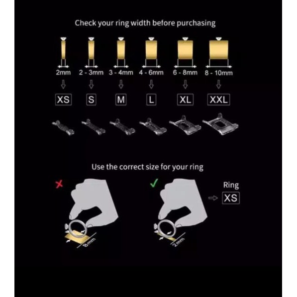 Pengganjal Cincin Transparan Ring Size Adjuster Reducer Size (Pengecil Cincin supaya tidak longgar / kebesaran)