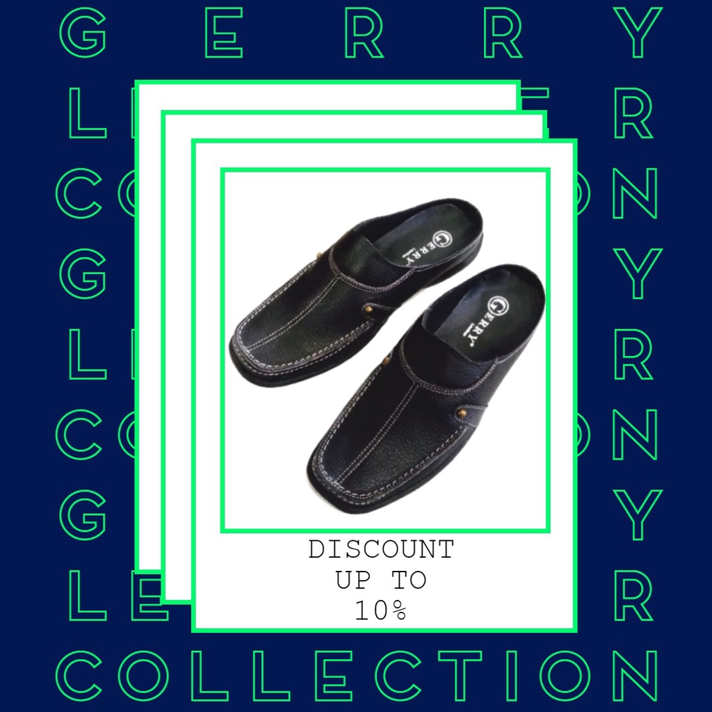 Sepatu Sandal Pria Kulit Asli - Gerry Leather