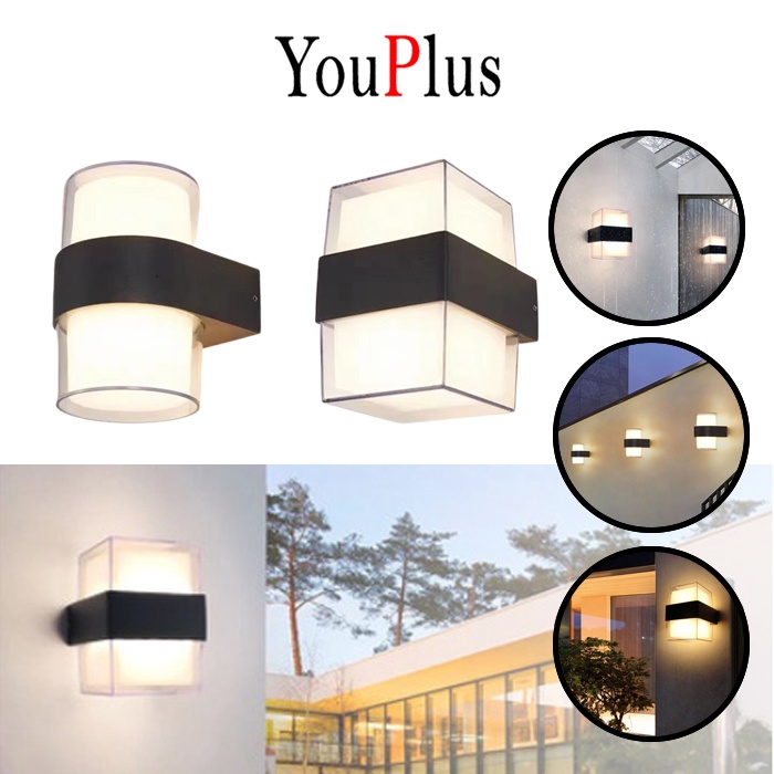 YOUPLUS LAMPU DINDING 2 ARAH MINIMALIS / LAMPU TERAS LAMPU DINDING OUTDOOR / lampu teras