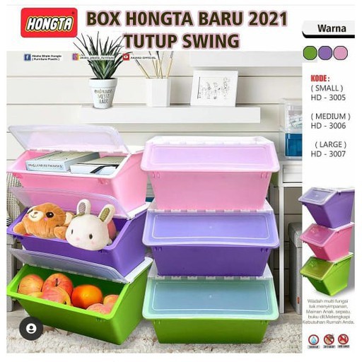 HONGTA - Storage Box Swing RICE BOX / Tempat Beras / Slide / Box Pemilu KPU