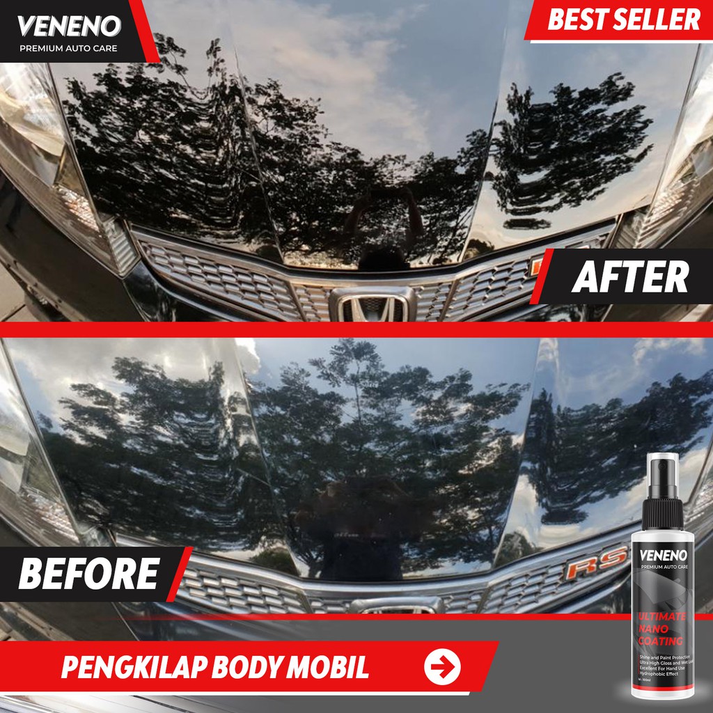 PAKET BEST SELLER : Veneno Ultimate Nano Coating &amp; Daily Gloss And Shine