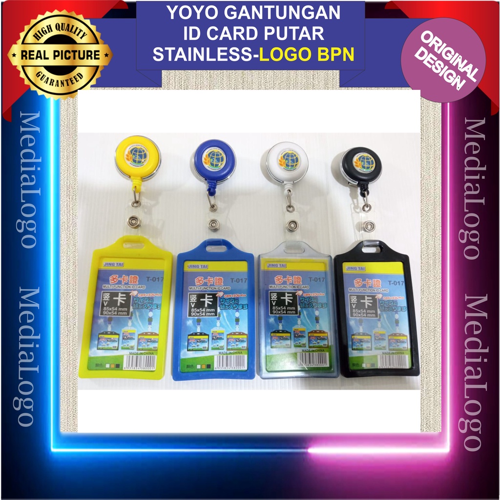 Jual Yoyo Gantungan Id Card Putar Stainless Logo Bpn Shopee Indonesia