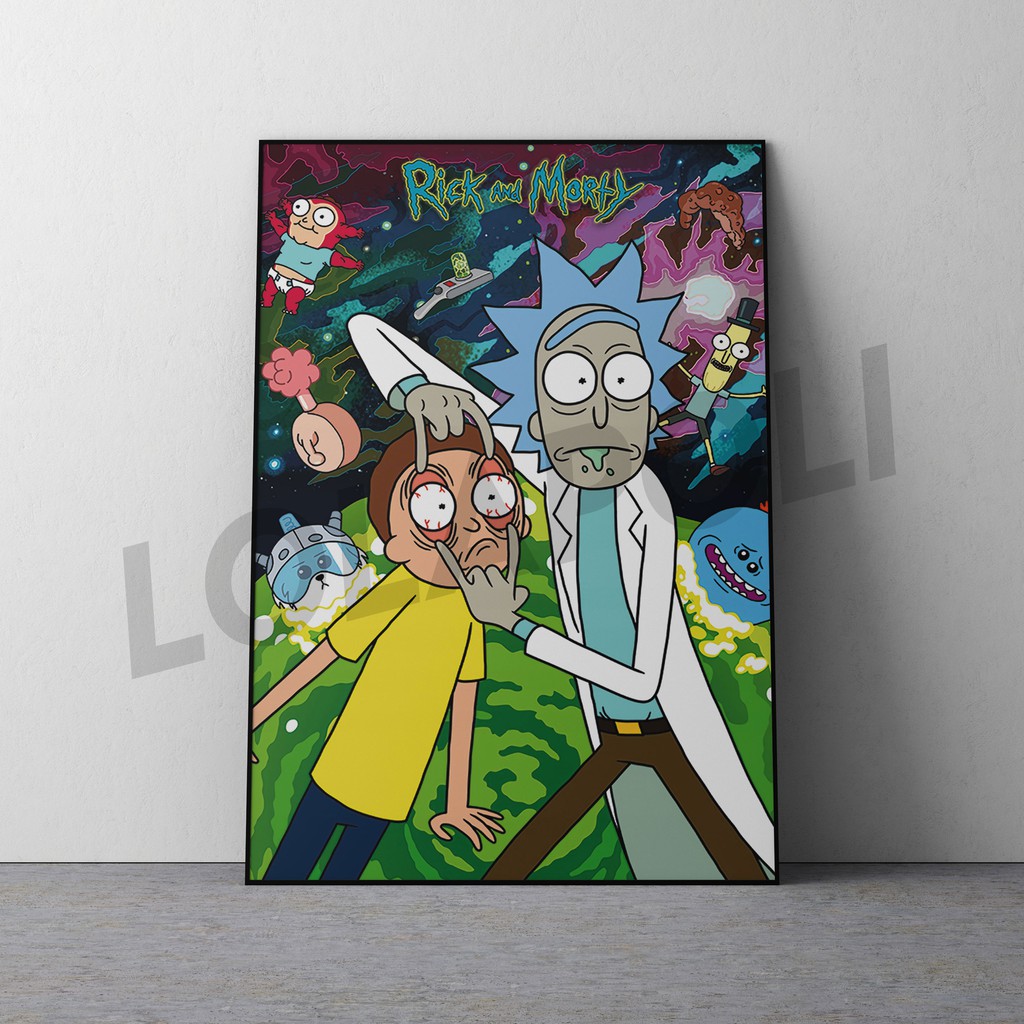 Hiasan Dinding Poster Kayu - Series Rick