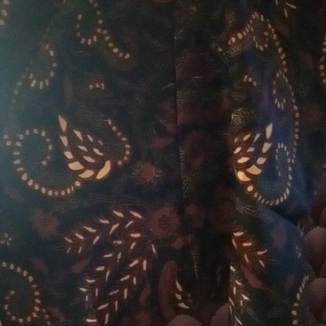 Bswart Batik Hrb026 Kenongo Hem Pendek Padi Pekalongan M L Xl Batik Pria Murah Modern Grosir