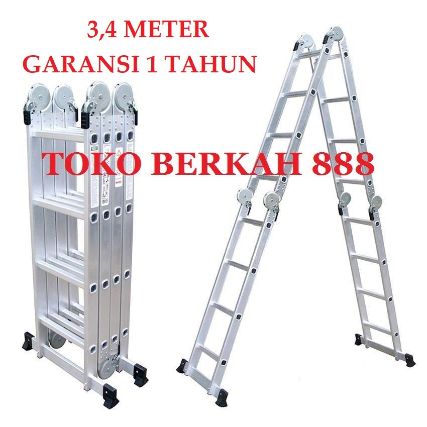  Tangga  Multipurpose 3 4 Meter Merk Liveo Bukan Merk Dalton 