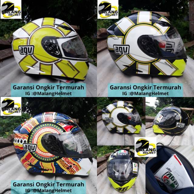 SUPER PROMO (Helm AGV K3 Dream time, Gothic, Valentino Heart & Zoo)