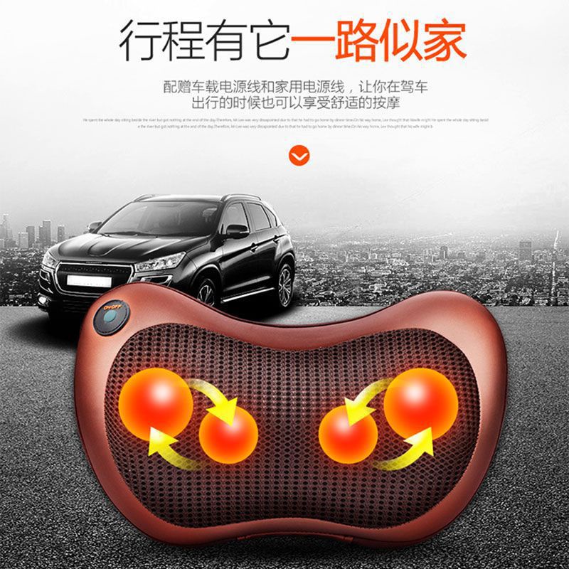 Bantal Pijat Portable Car And Home Massage Pillow 8 Bola Bantal Pijat Bantal Multifungsi Pijat Leher Punggung Alat Pijat Seluruh Tubuh