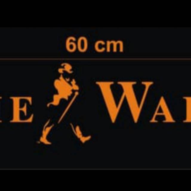 Sticker "JOHNNIE WALKER" For Winshield