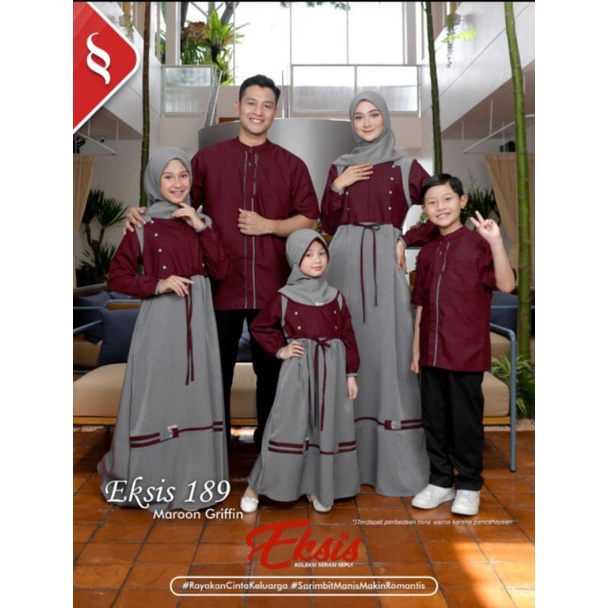Sarimbit Kelarga Seply Eksis 189 Maroon Griffin