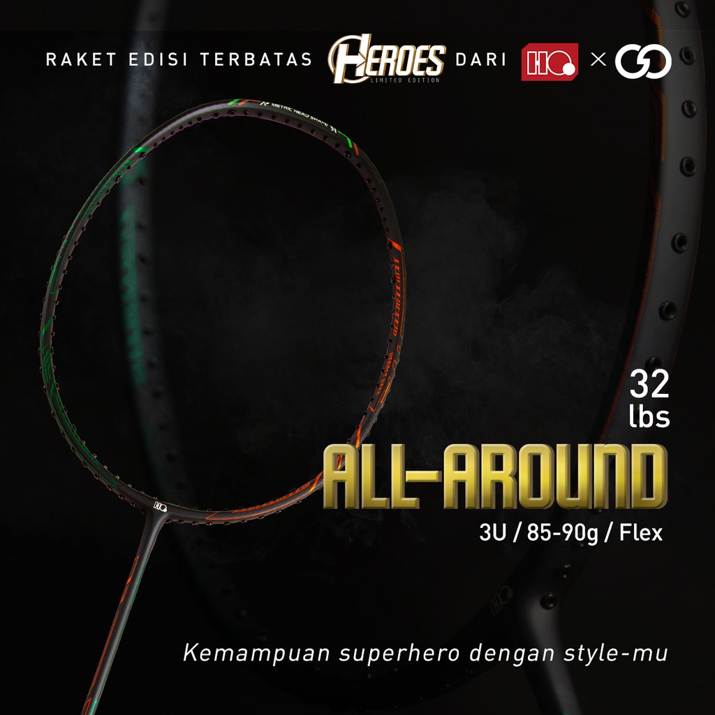 Hi-Qua Raket Badminton Bulutangkis Special Edition Ronin Soul The Heroes Flex - All Around