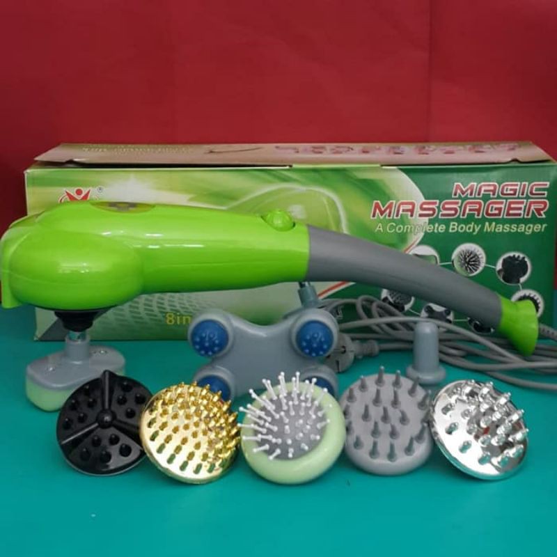 Alat pijat kesehatan 8in1/pijat badan/hand massager 8 mata/magic massager