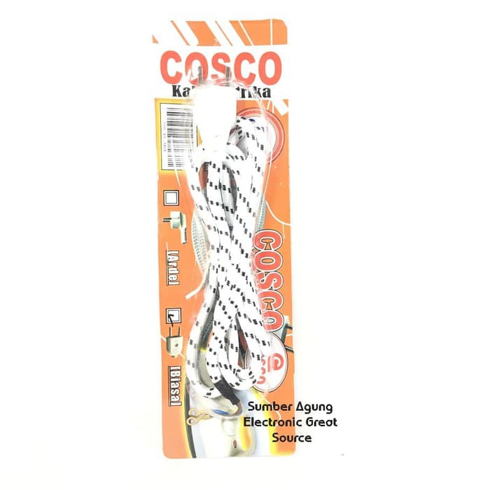 Kabel Seterika Cosco Steker Biasa Gepeng Setrika Iron Cable