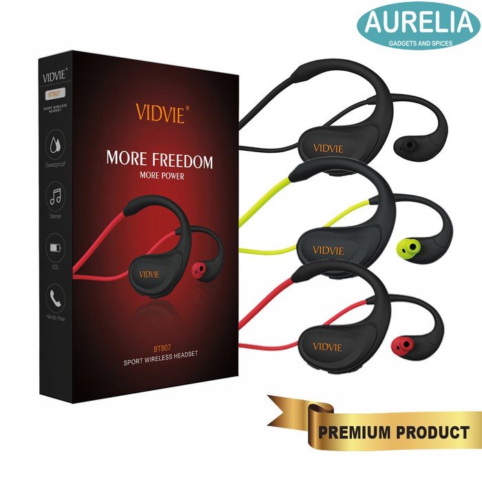 VIDVIE Sport Wireless Earphone BT807 Bluetooth