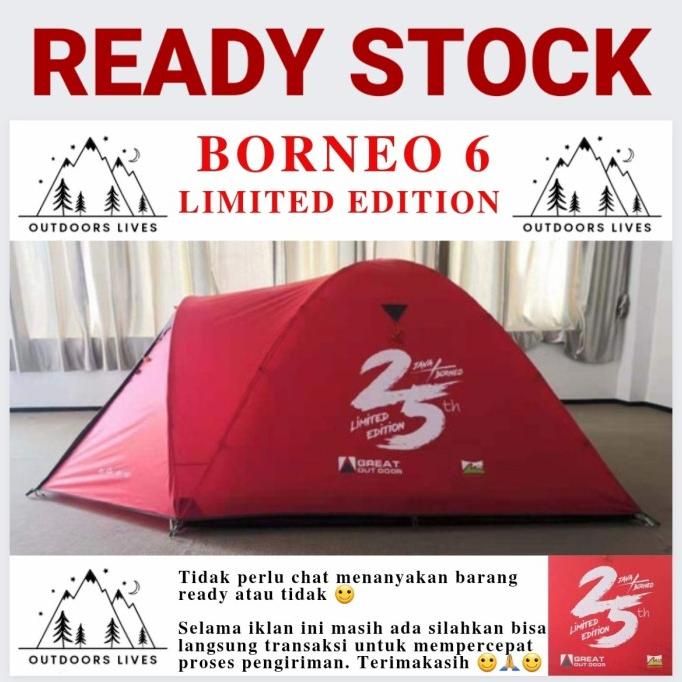 Tenda Dome Double Layer MIS Mountain Inn Sports Borneo 6 Star Seller Temurah