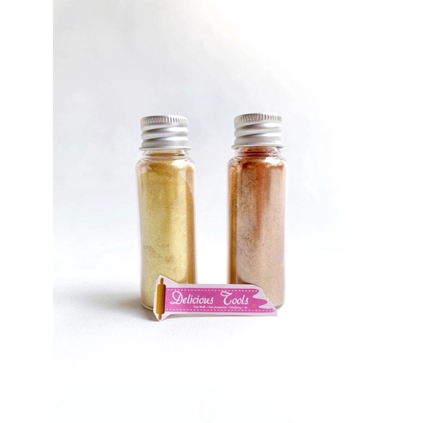 BK118 Gold silver Powder lustre dust pewarna emas perak fondant icing new