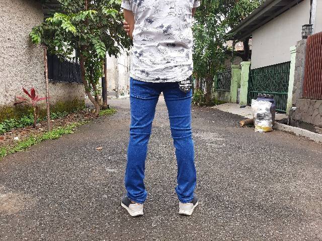 Celana Jeans Stret Panjang Pria Celana Jeans Stret Shoop Jeans Size:S-XL