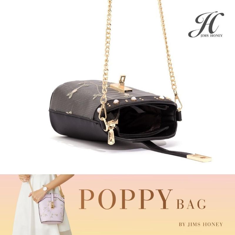 POPPY BAG JIMS HONEY ORI TAS SELEMPANG WANITA KECIL IMPOR FASHION CEWEK KOREA SLING SHOULDER MURAH