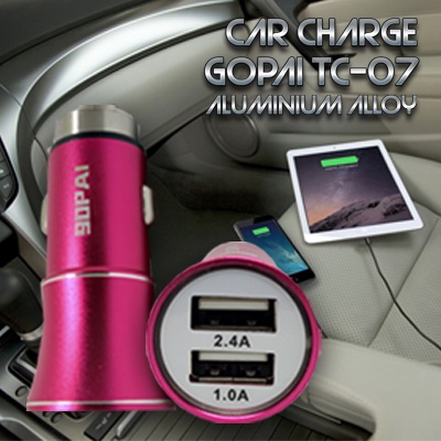 [Voucher Diskon Extra] GOPAI CAR CHARGER TC-07 Fast Charge 2.4A