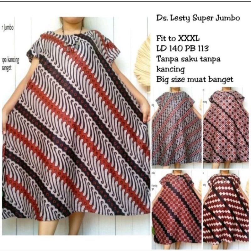 (COD) A19 MEDAN DASTER SUPER JUMBO LESTI - DASTER BATIK LD 140 - DASTER WANITA LD 140