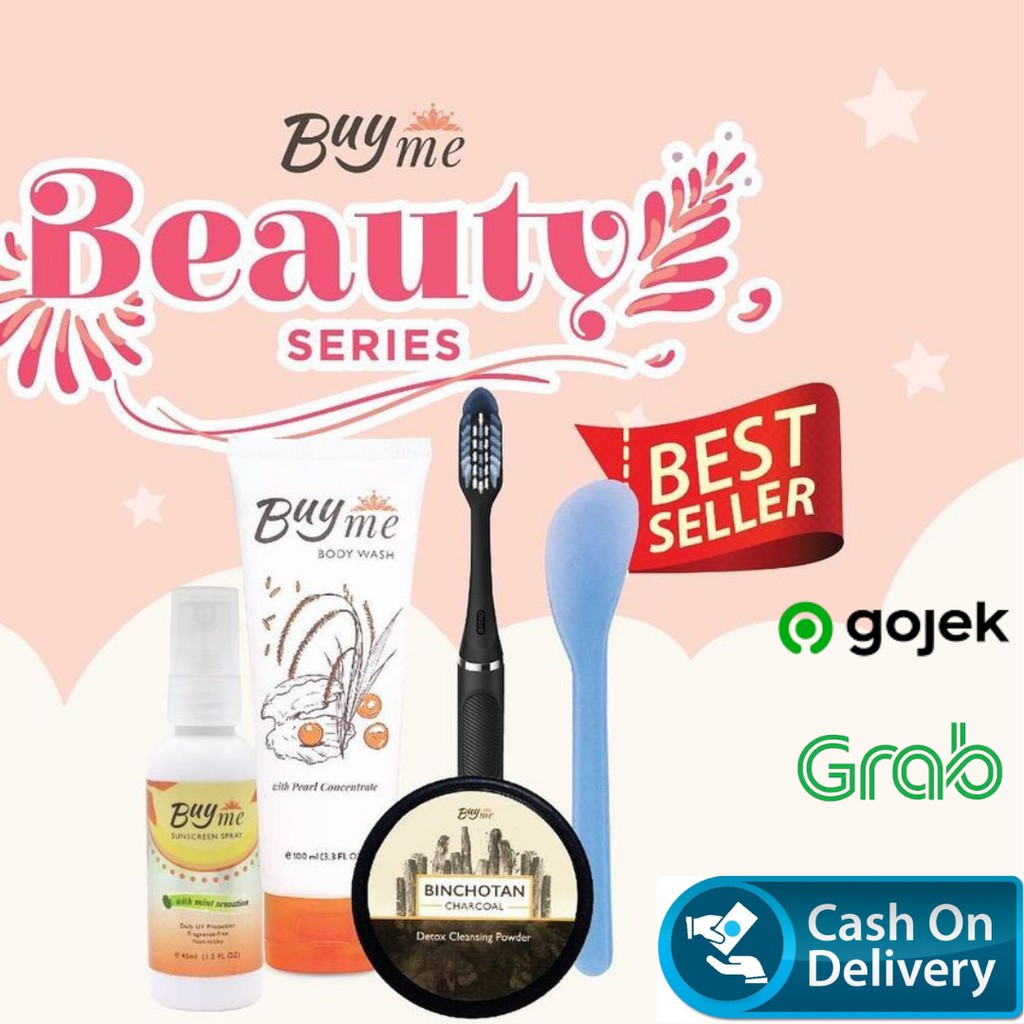 Paket Lengkap Series Buyme Body Wash Bicnhotan Charchoal Suncreen spray Seri Hemat