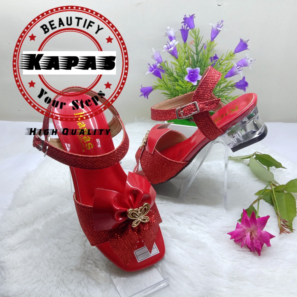 Sendal Hells Hak Kaca Anak cantik