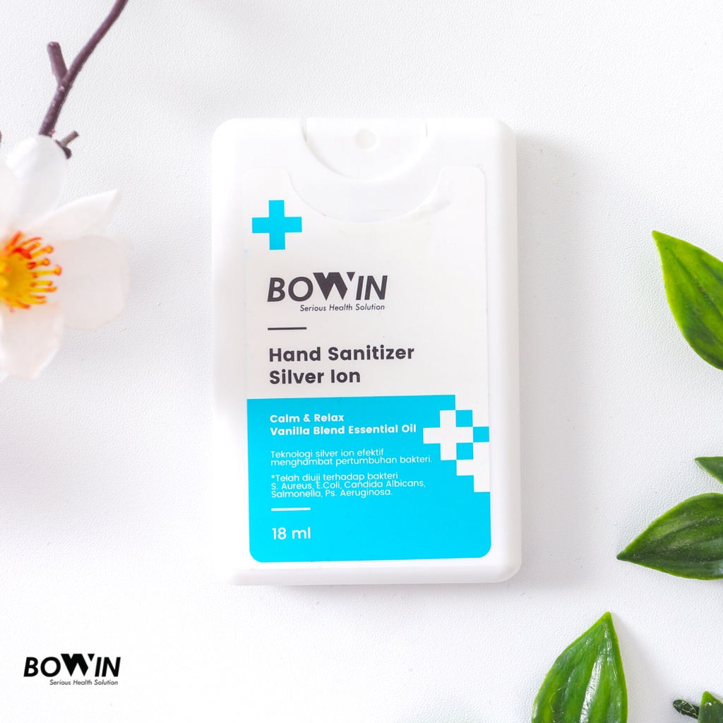 Bowin Hand Sanitizer Pocket Spray Essential Oil | Silver Ion Anti Bakteri &amp; Aman Non Alkohol