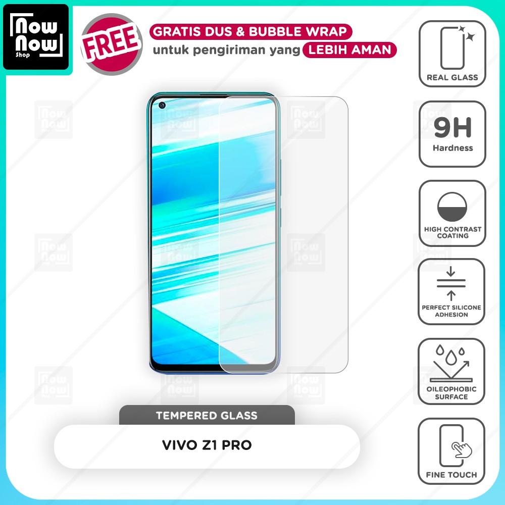 Tempered Glass Anti Gores VIVO Z1 Pro Screen Guard Protector 9H Kaca Temperglass