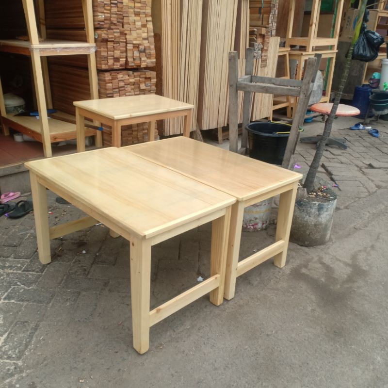 meja lesehan ukuran L60xP120xT50