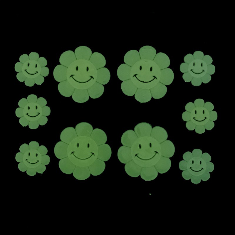 

923 Sticker Stiker Flower Set Menyala Dalam Gelap Fosfor Fospor Bunga