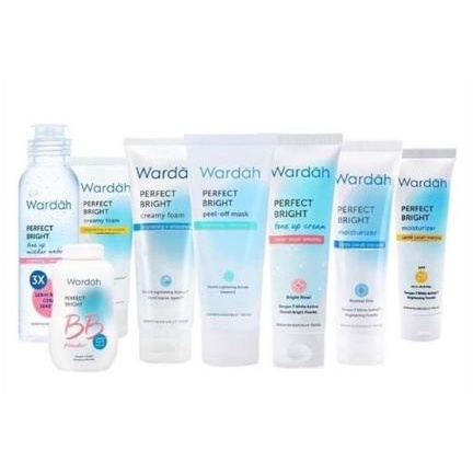 ^ KYRA ^ Wardah Perfect Bright Series Facial Foam Scrub Micellar Water Loose Powder Moisturizer Pelembab Wajah