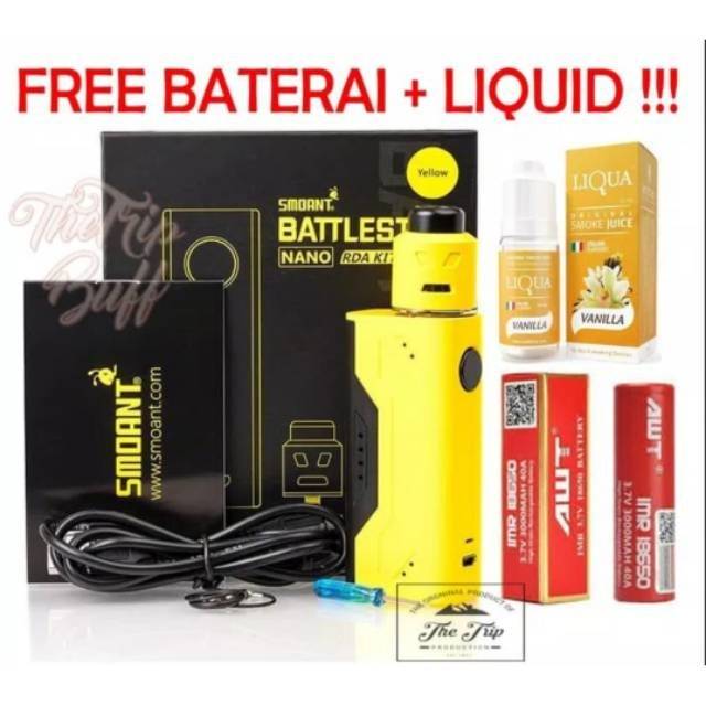 Paket Siap Kebul PSK Vapor Fapor Vape Fape Rokok Elektrik Battlestar Battle Star Nano Smoant