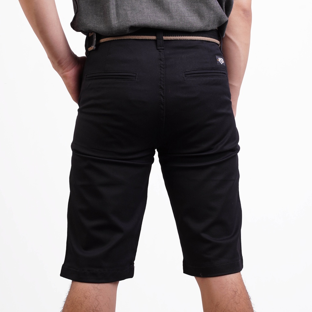 RS31 Celana Chino Pendek Pria RS31 Super Big Size 28-42 - Chinos jumbo/Short Pants Cino Hitam